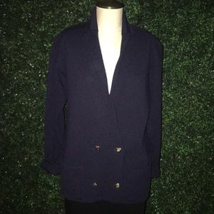 Talbots Navy Blue Thick Cardigan - image 1